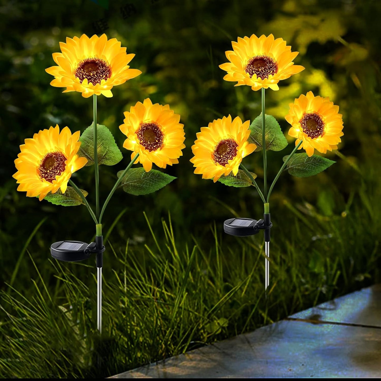 6 Girasoles LED con panel solar + Envio Gratis