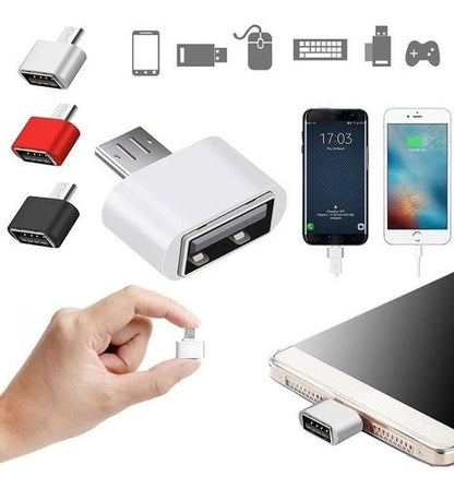 Adaptador Convertidor Otg V8 Micro-usb A Usb 2.0 Celular